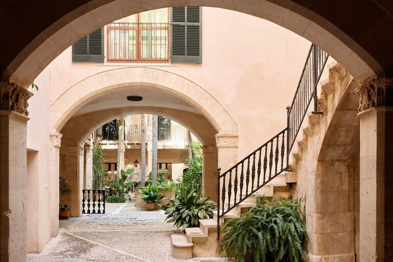 18th-Century Palace Residence in Palma Old Town with Terrace and Garage