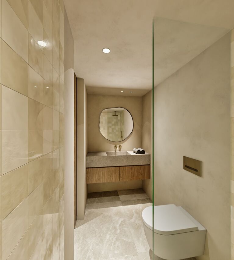 Designer Apartment in Bonanova with Harbour Views, Terrace Fireplace & Pool